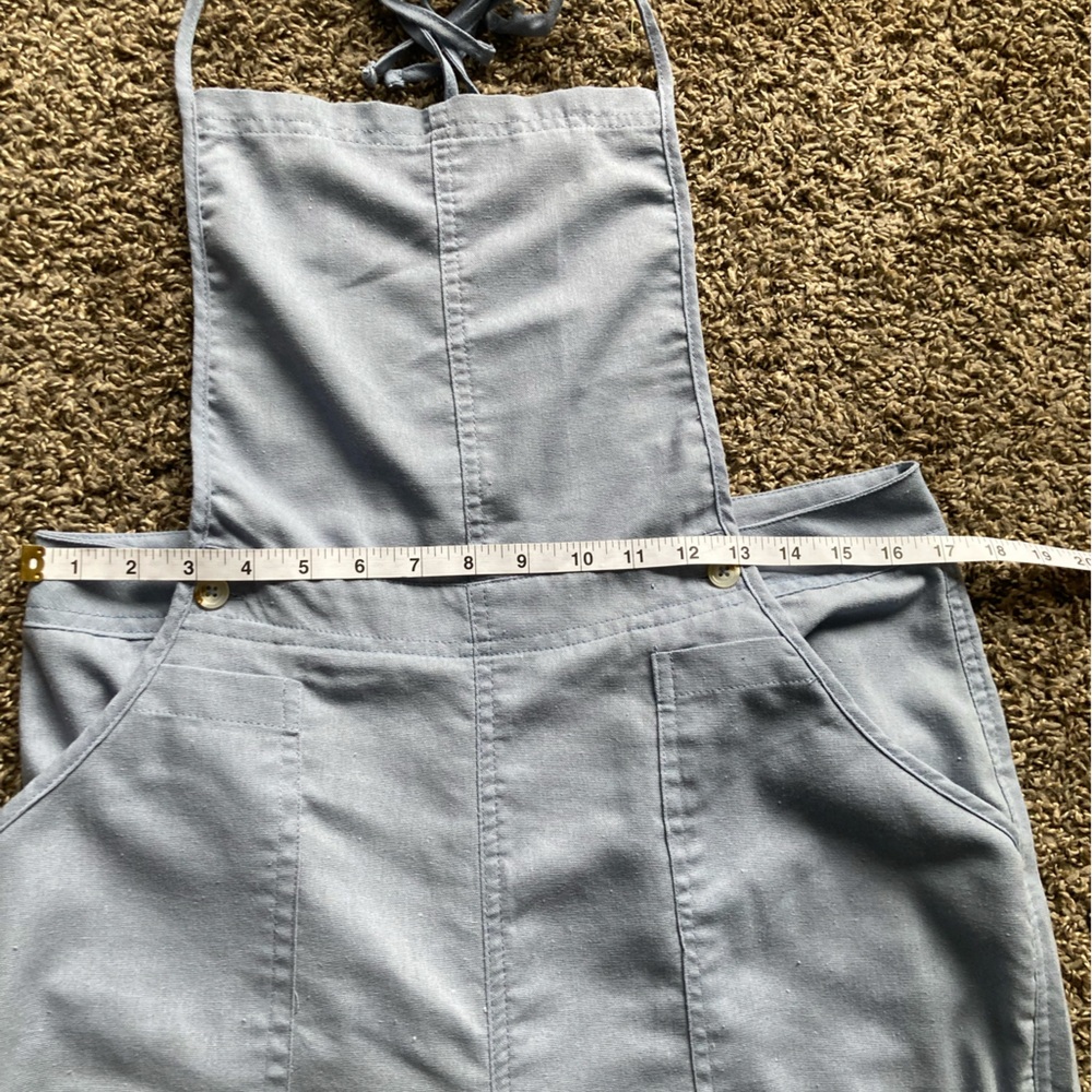 Blue Denim Overalls Relaxed Fit Full Length - Picture 6 of 7